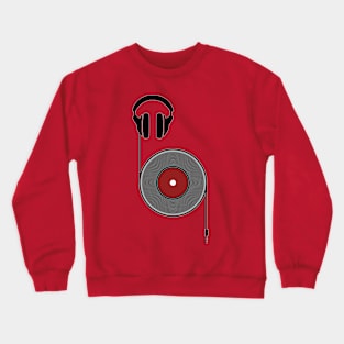 Vinyl Respect - Red Crewneck Sweatshirt